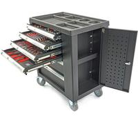Coffret d'outils premium HBM 154 avec porte et incrustations en carbone - NOIR