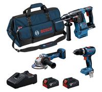 Coffret d'outils sans fil BOSCH GSB 18V-65 + GBH 18V-26 + GWS 18V-11 S 0615A002M4