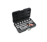 Yato Coffret cliquet et douilles YT-38561 3/8" 22 pièces chrome vanadium