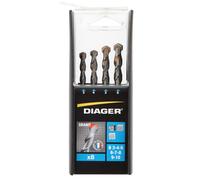 Coffret duo de 8 forets GRANIT D. 3, 4, 5, 6, 7, 8, 9 et 10 mm