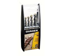 Coffret duo 8 forets béton DIAGER - série Pro - 299B