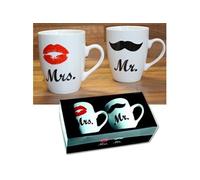 Coupes Set Mr. & Mrs, Cadeau de mariage, Coupes Partenaires