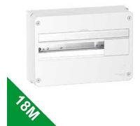 Schneider Electric – Coffret en saillie Resi9 R9H18401 – 1 rangée 18 modules Blanc (RAL 9003)