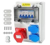 Coffret Electrique 7 Pièces 16A 220V IP54 - Kit Complet Etanche pour Intérieur et Extérieur