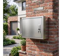 Coffret Électrique Étanche, Boîte de Jonction en Acier Inoxydable | Acier Inox 304 IP65 Étanche et Résistant, Porte à Clé Plaque de Montage Amovible(W19.7xH23.6xD7.9in)
