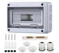 Coffret Electrique Etanche, Boîtier De Distribution En Saillie 12 Modules Ip65 Étanche, Boîte De Distribution Apparente, Boîtier Électrique Pour Intérieur Extérieur