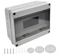 Coffret Electrique Etanche Exterieur IP65, 12 Modules, IP65 ABS de Surface en Plastique, Boite de Boitier Etanche Electrique Exterieur, Armoire de Contrôle, Boitier de Jonction