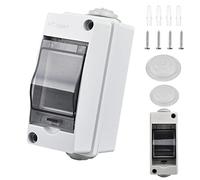 Coffret Electrique Etanche Exterieur IP65, 2 Modules, ABS de Surface en Plastique, Boite de Boitier Etanche Electrique Exterieur, Armoire de Contrôle, Boitier de Jonction