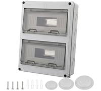 Coffret électrique étanche extérieur IP65 ABS 24 modules gris 11x28x36 cm