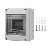 Coffret électrique étanche IP65 1 rangée 5 modules - Boîtier ABS mural intérieur/extérieur