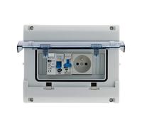 Zenitech - Coffret électrique étanche IP65 8 modules équipé + Accessoires
