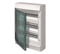 Coffret électrique étanche nu 1 rangée 8 modules porte transparente étanche IP65 ABB