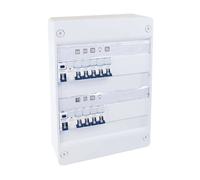 Coffret électrique monté-câblé 26 modules Top Chantier - 2 rangées - pour logements T1/T2 - 19422