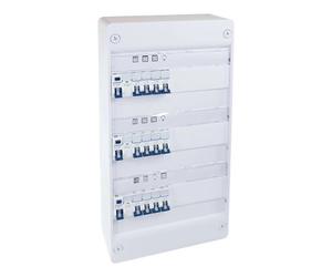 Coffret électrique monté-câblé 39 modules Top Chantier - 3 rangées - pour logements T3/T4 - EUROHM - 19432