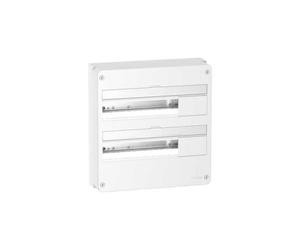 Coffret électrique - SCHNEIDER - RESI9 - 18 Modules - 2 Rangées - Plastique Blanc