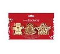 Coffret embosseur avec découpoir Noël - Scrapcooking - Argent - Inox G