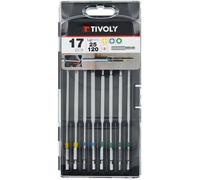Tivoly Coffret de vissage Technic 17 pièces — embouts extra longs Pozidriv + porte-embout magnétique