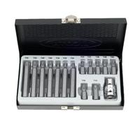 Coffret Embouts hexagonal Acier S2 3/8 Pouce T20-T55 avec Porte-Embouts
