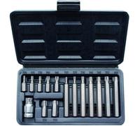Coffret embouts Torx - Marque - Modèle - T20, T25, T30, T40, T45, T50, T55 - 14 embouts + adaptateur 1/2