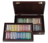 Royal Talens Rembrandt Pastels doux Coffret en bois de luxe 60 pastels