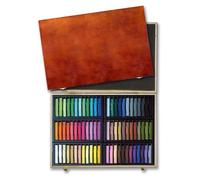 Coffret En Bois De Pastels Secs Carrés Mungyo 72 Pièces
