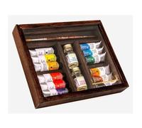 Coffret En Bois Peinture Huile Fine - Rive Gauche - 12 Tubes 10 Ml - + 1 Additif Et 1 Pinceau