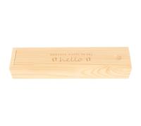 Coffret en Bois, Souvenir Naissance Garçon Fille | Finition Bois , Aspect Veinuré Beige, Présentation Sentimentale, pour Note D’annonce et Petits Souvenirs