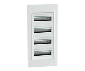 Coffret encastré PrismaSeT XS Schneider Electric - 4 rangées - 13 modules - Sans porte