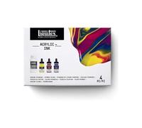 Coffret - Encre acrylique - Pouring - Pro - 3 couleurs + médium lissage