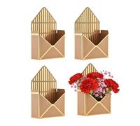Coffret Enveloppe Pour Bouquet De Fleurs Étui 4 Pièces Grande Capacité | Boîte À Fleurs Vide Pour Saint-Valentin Pour Petite Amie Femmes Mères Filles Mariage Anniversaire Fête des