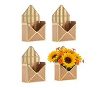 Coffret Enveloppe Pour Bouquet De Fleurs Étui 4 Pièces Grande Capacité | Boîte À Fleurs Vide Pour Saint-Valentin Pour Petite Amie Femmes Mères Filles Mariage Anniversaire Soirée Fête des