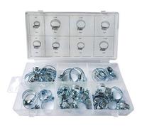 Coffret - EQUIPEMENT EXPRESS SICOBA - Assortiment de 40 Colliers de Serrage - Acier - 8 Tailles