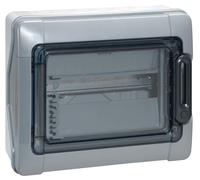 Legrand Coffret étanche Plexo³ 1921 – 12 modules, embouts prémontés, IP65, gris