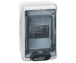 Coffret étanche PLEXO avec embouts à perforation directe prémontés gris 4 modules - LEGRAND - 001904