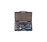 Coffret EVAWAVE 23 pcs cliquet, douilles 1/2" 6 pans métriques et accessoires - 4523MRE - King Tony