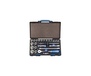 Coffret EVAWAVE 23 pcs cliquet, douilles 1/2" 6 pans métriques et accessoires - 4523MRE - King Tony