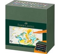 Coffret Faber-Castell de 48 stylos-feutres Pitt Artist Pen, modèle pinceau, pour artistes