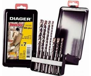 Coffret Foret Booster-Plus SDS-Plus Ø6/8/10 L.110 Ø6/8/10/12 L.160 DIAGER - 113D