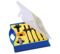 Coffret forets à bois étagés - butée mobile - pour lames de terrasses FAMMAB