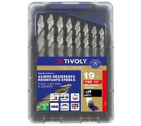 Tivoly Forets métaux Premium TSP HSS taillé meulé – affûtage étagé Ø 1–10 mm – 11457070015