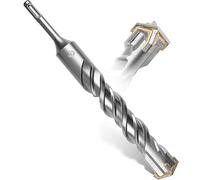 Coffret forets SDS Plus BAUBECK 7 pcs Ø6-14 x 160 mm - 4 arêtes, acier 40CR, forets béton robustes, foret marteau perforateur, SDS Plus pierre
