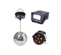 Coffret Jeux de Lumières Disco SEVENTY - 3 accessoires - Multicolore - Plastique