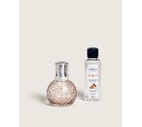 MAISON BERGER - Coffret Lampe Berger Disco - Diffuseur Catalytique - Action Anti-Odeurs & Parfum d’Intérieur - Recharge 250 ML Incluse - 9 × 9 × 12,6 cm (Rose)