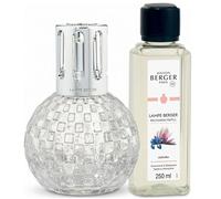 Coffret lampe Berger Disco Transparente diffuseur à catalyse + 250ml Liliflora - MAISON BERGER PARIS