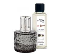 Maison Berger - Lampe Berger Mirage Noire avec Recharge Splendeur Vanillée 250 ML - Lampe à Catalyse pour Parfumer et Aider à Purifier l’Air - Objet Déco Élégant - Coffret Cadeau
