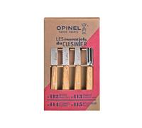 Coffret Les Essentiels Bois Olivier - office, universel, économe, bec oiseau - OPINEL