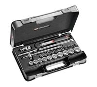 Coffret DBOX 26 pièces Cliquet étanche et douilles 1/2 6 pans métriques FACOM - S.161-4P6PB"