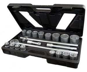 Coffret liquet et douilles poids lourd 20 pièces : 16 douilles + 2 adaptateurs - Réf. 29738