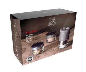 Coffret Maestro Sel graphite light + 3 sels (Kalahari, Rose des Andes, Mélange Fraîcheur)