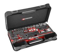 Coffret MBOX serrage 1/4 & 1/2 OGV® Grip, plateau mousse (60 pces) - FACOM - RS.GRPPB